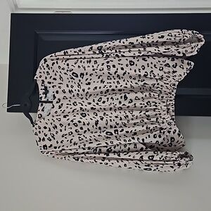 HARDLY WORN! Cheetah Print Blouse